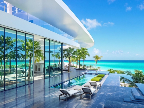 Luxury Miami home with ocean view