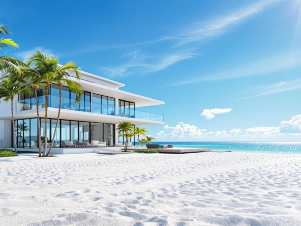 Beautiful Florida beach house with ocean view.